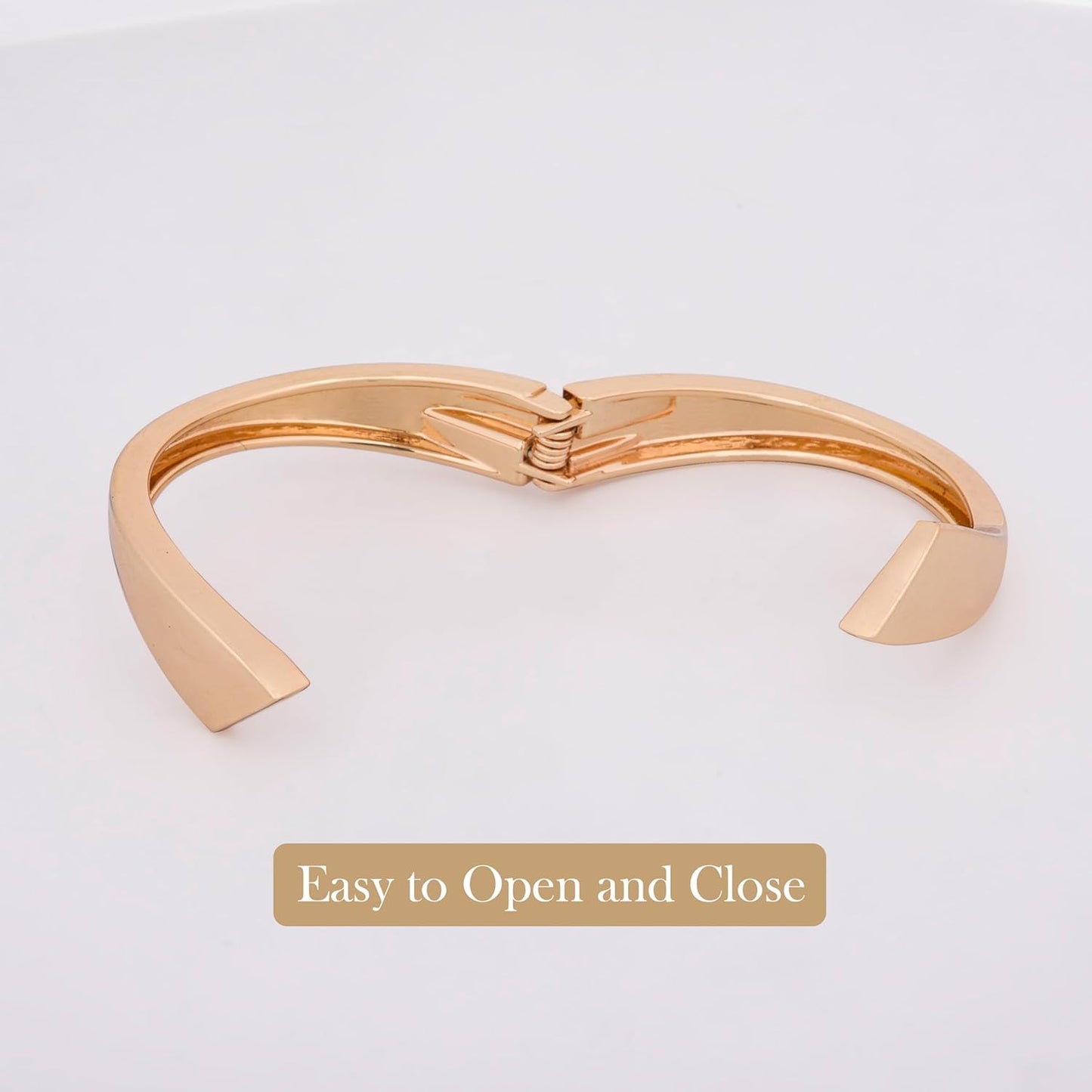 MORU Edgewave Sculpted Kada Bangle for Women | Bold Openable Bracelet | Fashion Jewellery for Weddings, Parties & Gifting