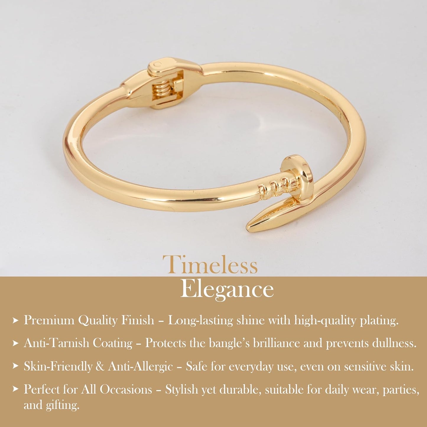 MORU Seika Slim Kada Bangle for Women | Minimal Openable Bracelet | Fashion Jewellery for Wedding, Parties & Gifting