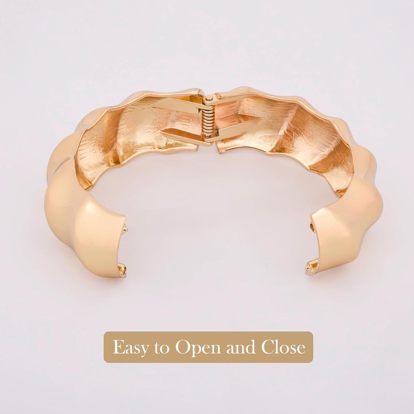MORU Kage Jagged Kada Bangle for Women | Bold Geometric Openable Bracelet | Fashion Jewellery for Parties, Weddings & Gifting