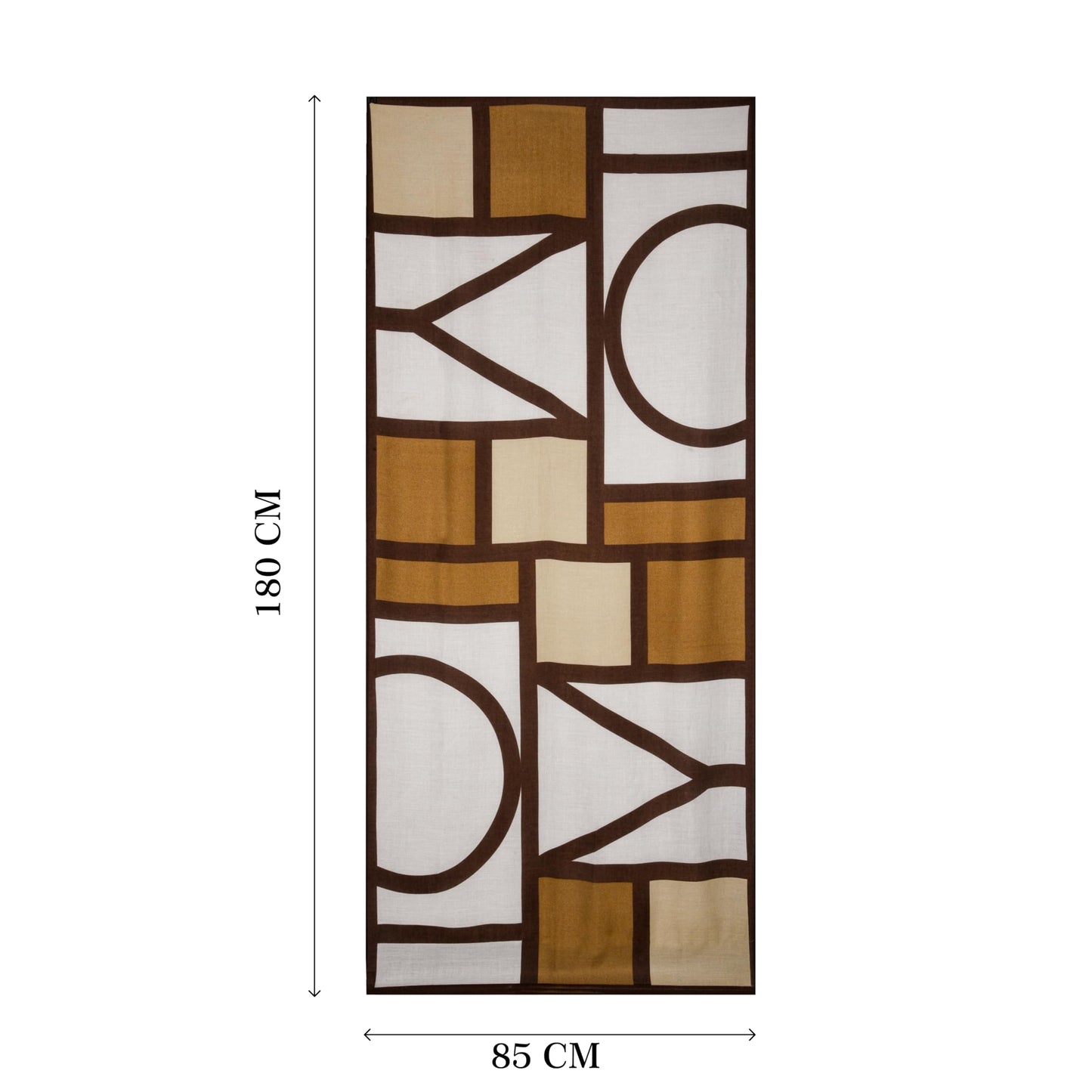 MORU Kyoto Grid Scarf for Women | Lightweight Geometric Printed Stole & Shawl for Women | Soft Long Fashion Wrap Scarf for Casual, Office, Travel & Winter Styling | Brown Beige White Minimalist Design