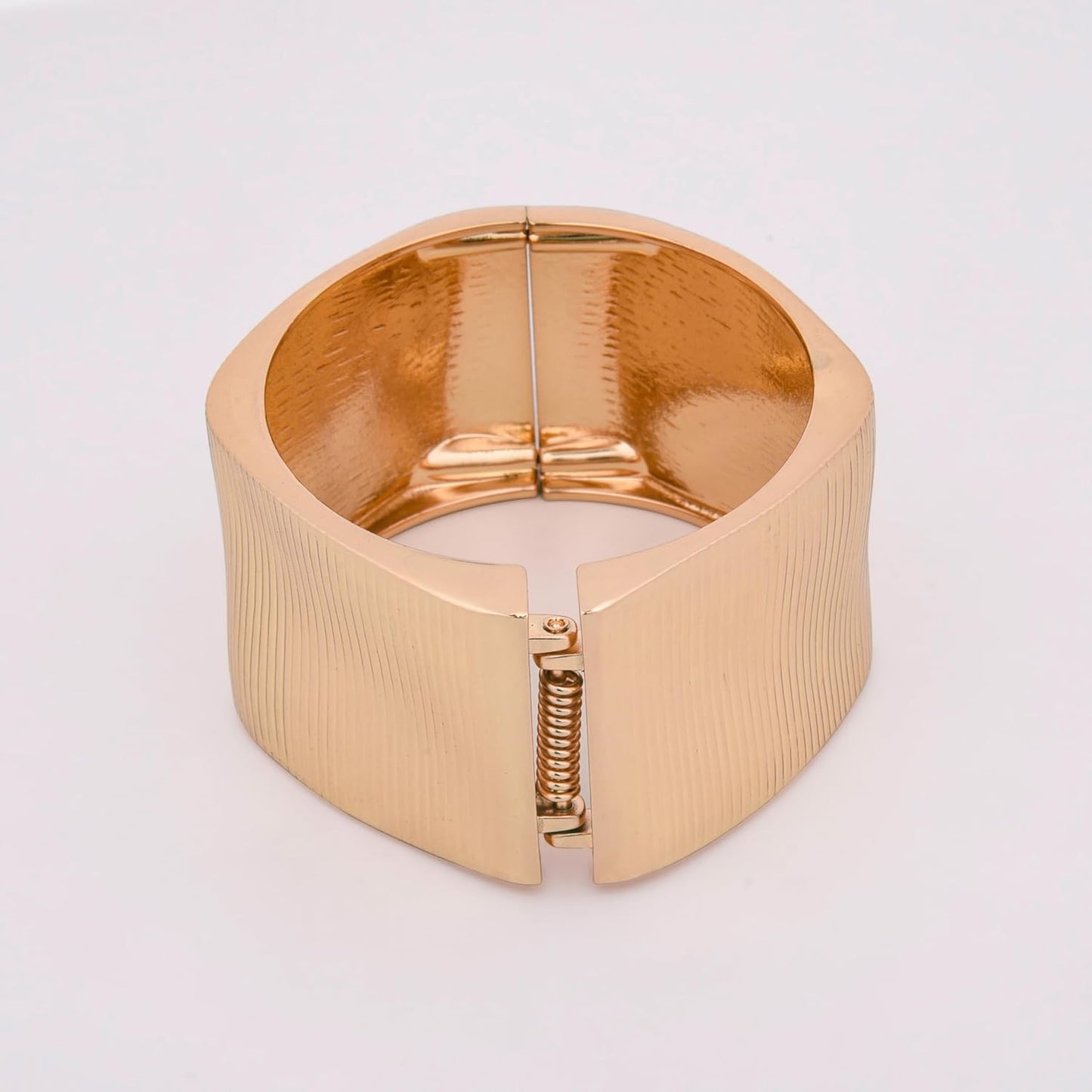 MORU Aurora Luxe Wide Kada Bangle for Women | Textured Openable Bracelet | Statement Fashion Jewelry for Parties, Weddings & Gifting