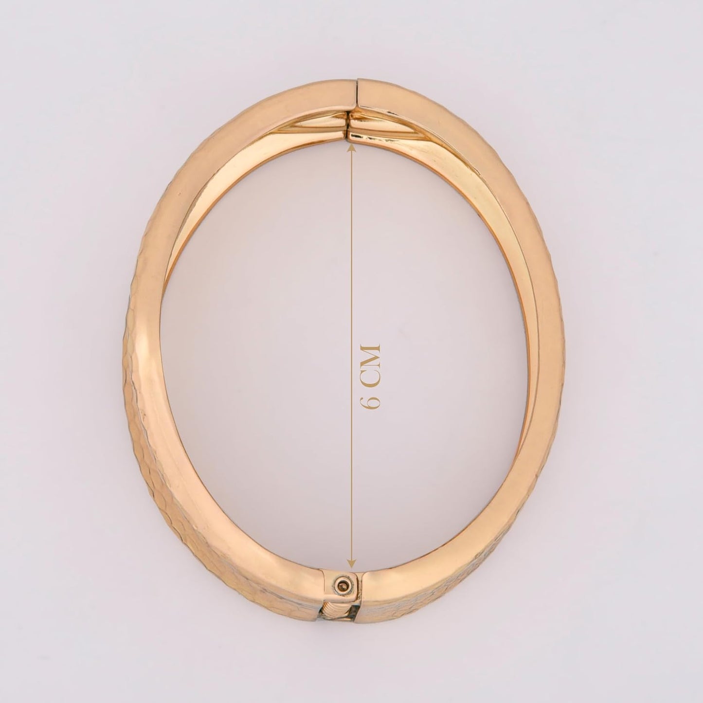 MORU Hammercrest Textured Kada Bangle for Women | Wide Openable Bracelet | Fashion Jewellery for Parties, Weddings & Gifting