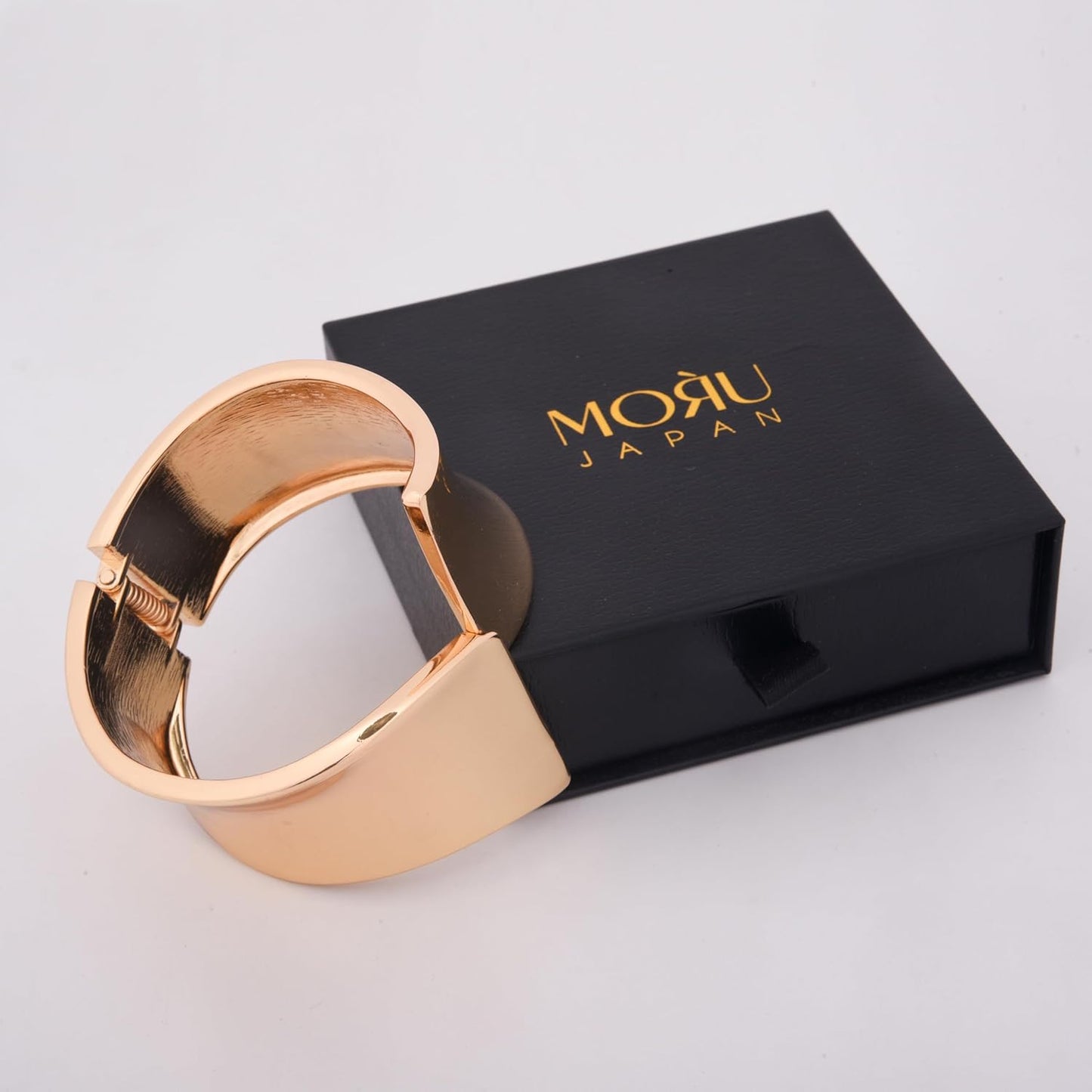 MORU Sculpted Statement Kada Bangle for Women | Bold Wide Openable Bracelet | Fashion Jewellery for Weddings, Parties & Gifting