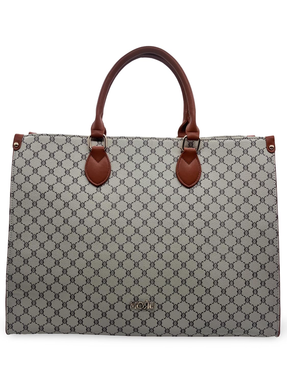 MORU FASHIONS leather Vintage Top Handle Tote Bag Spacious Interior Sturdy Top Handles