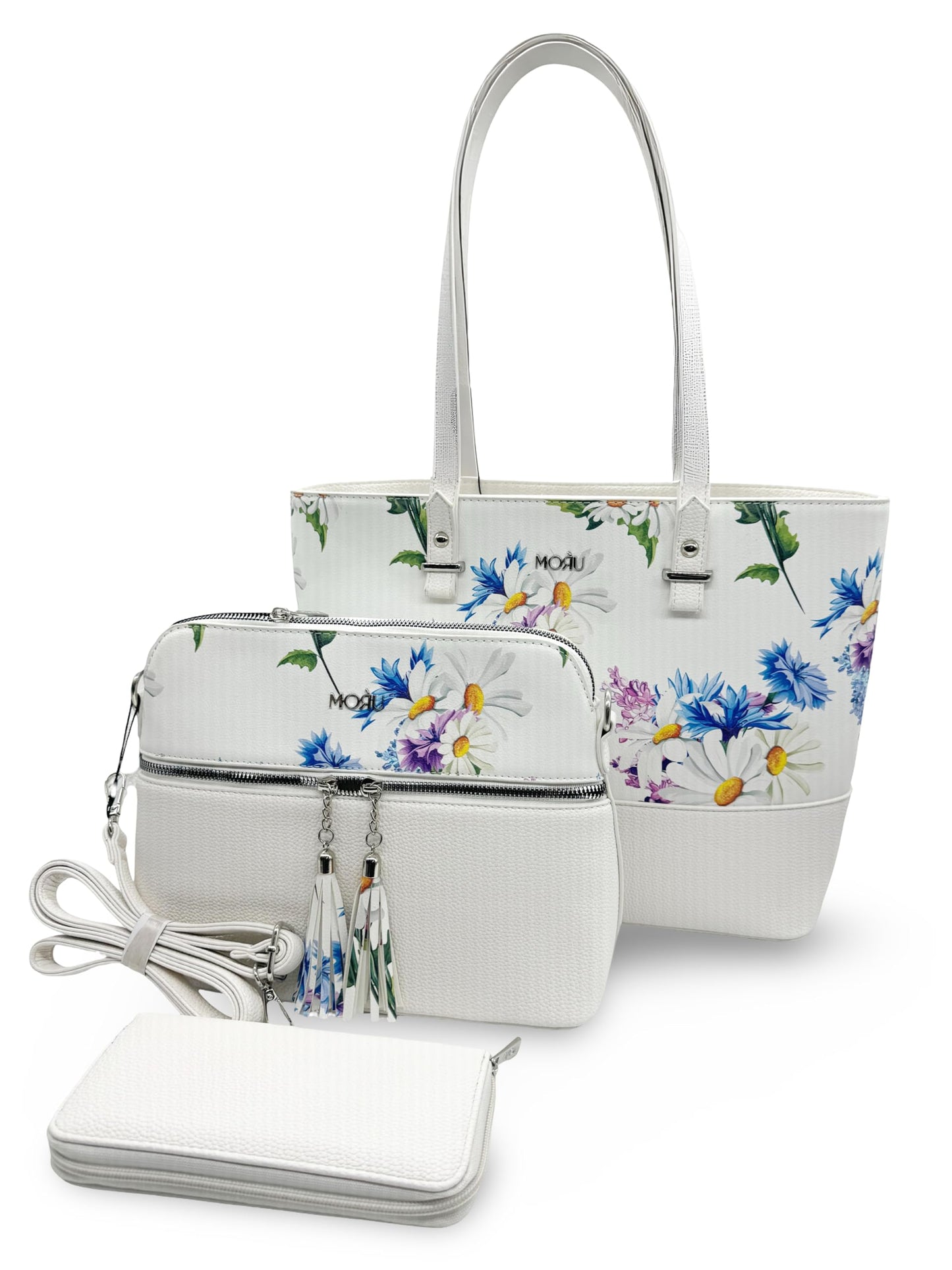 Women Floral Handbag Set – 3 Piece