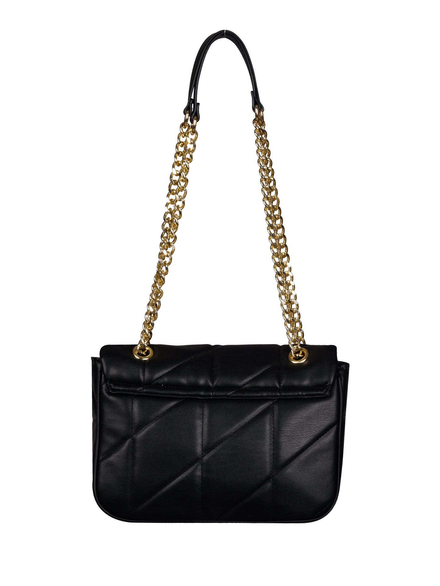 Kuro Black Quilted Shoulder Bag