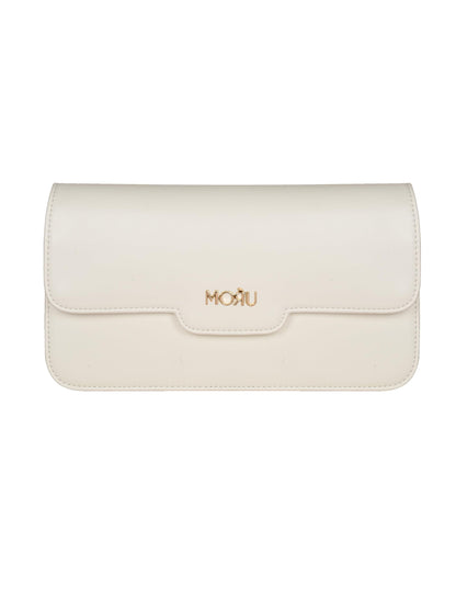MORU Aurelia Sling Bag | Structured Crossbody Shoulder Bag for Women | Detachable Adjustable Strap | Magnetic Flap Closure | Secure Inner Zip Pocket