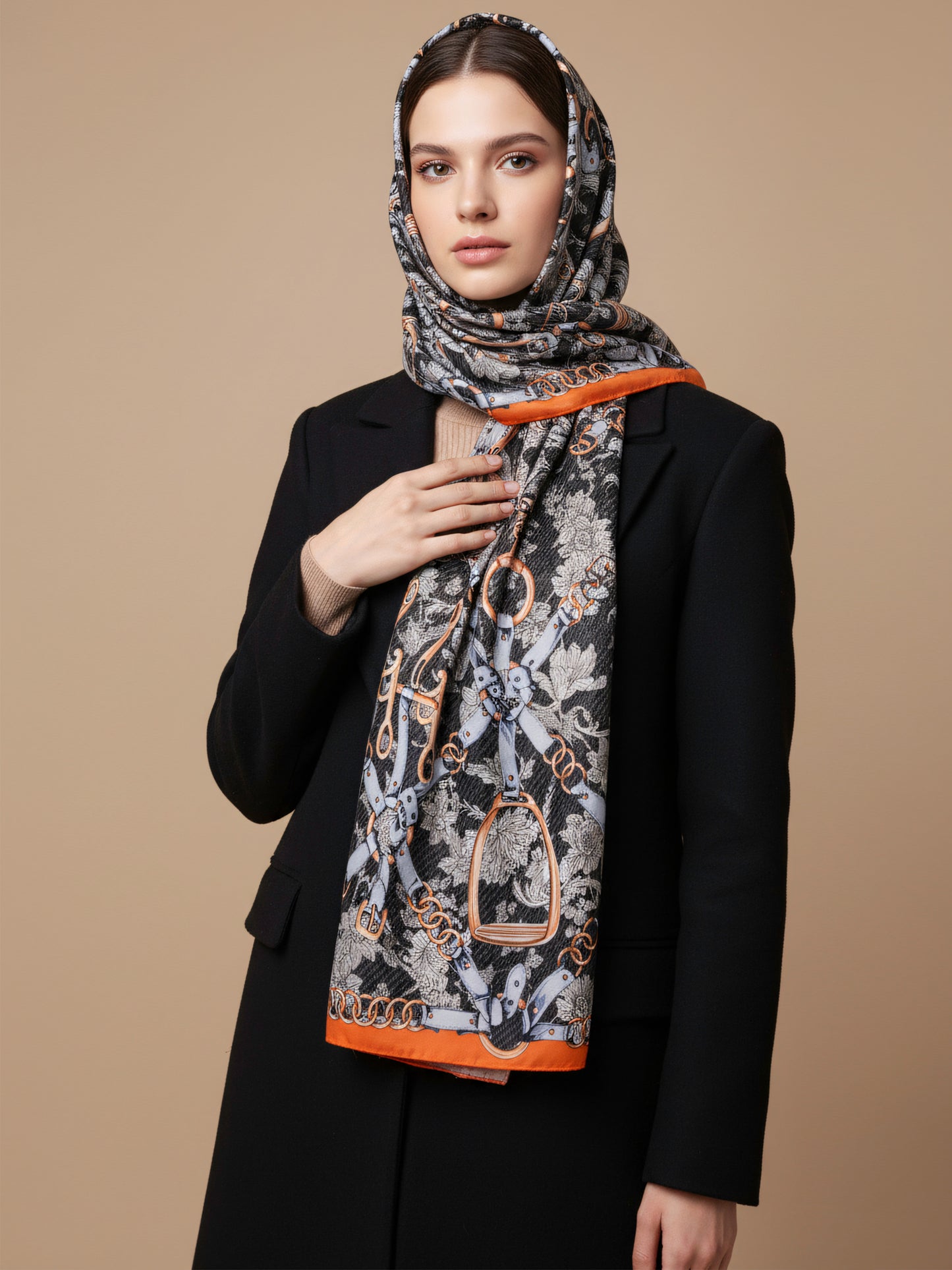 MORU Regalia Luxe Women’s Equestrian Chain Scarf