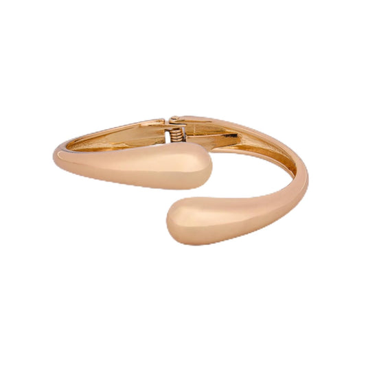 MORU Duet Open Kada Bangle for Women | Minimal Overlap Bracelet | Fashion Jewellery for Wedding, Parties & Gifting