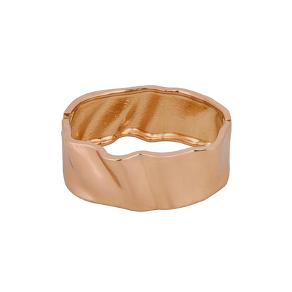 MORU Wavecrest Sculpted Kada Bangle for Women | Wide Openable Bracelet | Fashion Jewellery for Parties, Weddings & Gifting
