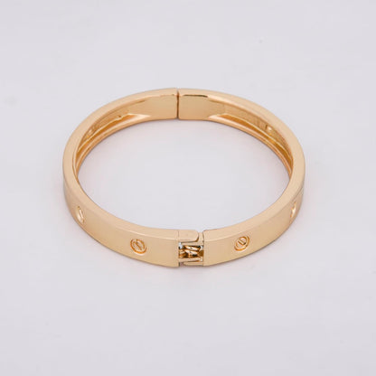 MORU Eternal Bond Kada Bangle for Women | Minimal Openable Bracelet | Fashion Jewellery for Wedding, Parties & Gifting