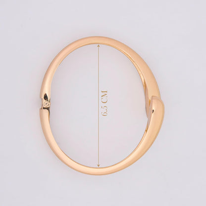MORU Duet Open Kada Bangle for Women | Minimal Overlap Bracelet | Fashion Jewellery for Wedding, Parties & Gifting