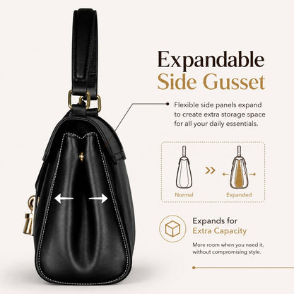 MORU Sienna Lock Satchel Bag