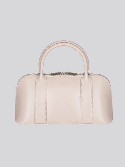 MORU Lumière Boston Satchel for Women | Premium Smooth PU Leather Handbag | Structured Top Handle Bag | Detachable Adjustable Shoulder Strap | Zip Closure