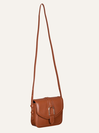 MORU Aurelia Saddle Crossbody Bag for Women | Crossbody Purse | Structured Crossbody Bags for Women Stylish | Adjustable Shoulder Strap