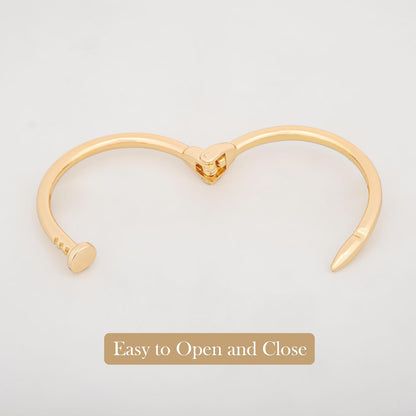 MORU Seika Slim Kada Bangle for Women | Minimal Openable Bracelet | Fashion Jewellery for Wedding, Parties & Gifting