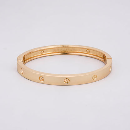 MORU Eternal Bond Kada Bangle for Women | Minimal Openable Bracelet | Fashion Jewellery for Wedding, Parties & Gifting