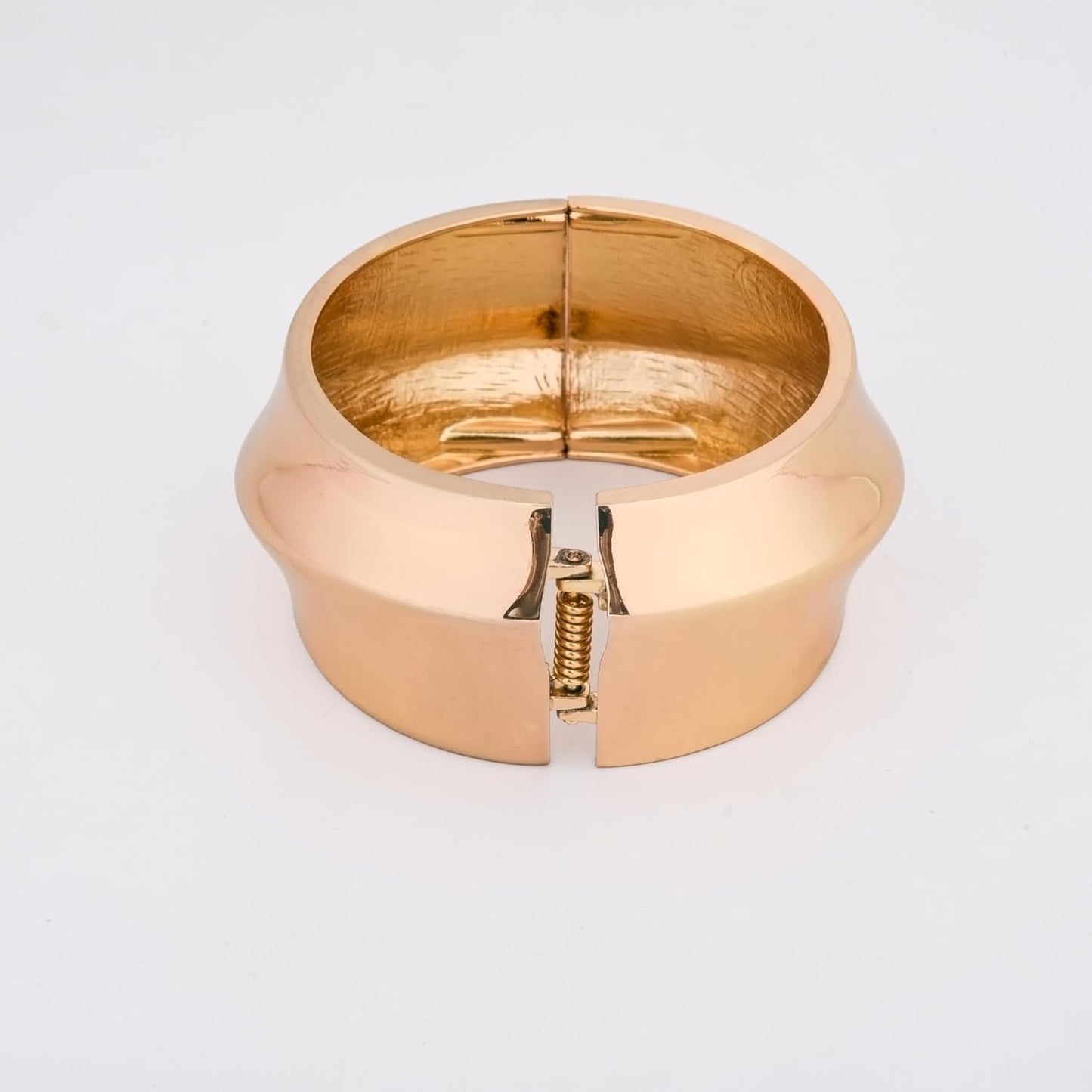 MORU Hikari Wide Kada Bangle for Women | Minimal Flat Openable Bracelet | Fashion Jewellery for Parties, Weddings & Gifting
