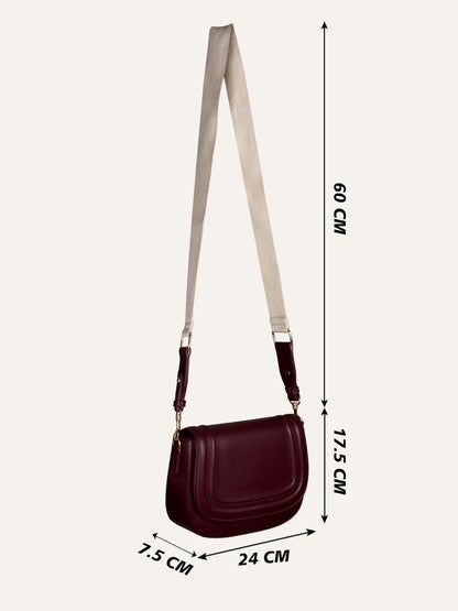 MORU Celeste Curved Flap Crossbody Sling Bag