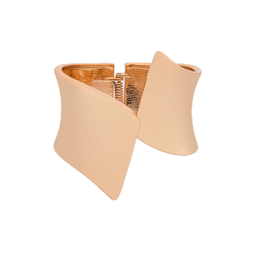 MORU Sculpted Statement Kada Bangle for Women | Bold Wide Openable Bracelet | Fashion Jewellery for Weddings, Parties & Gifting