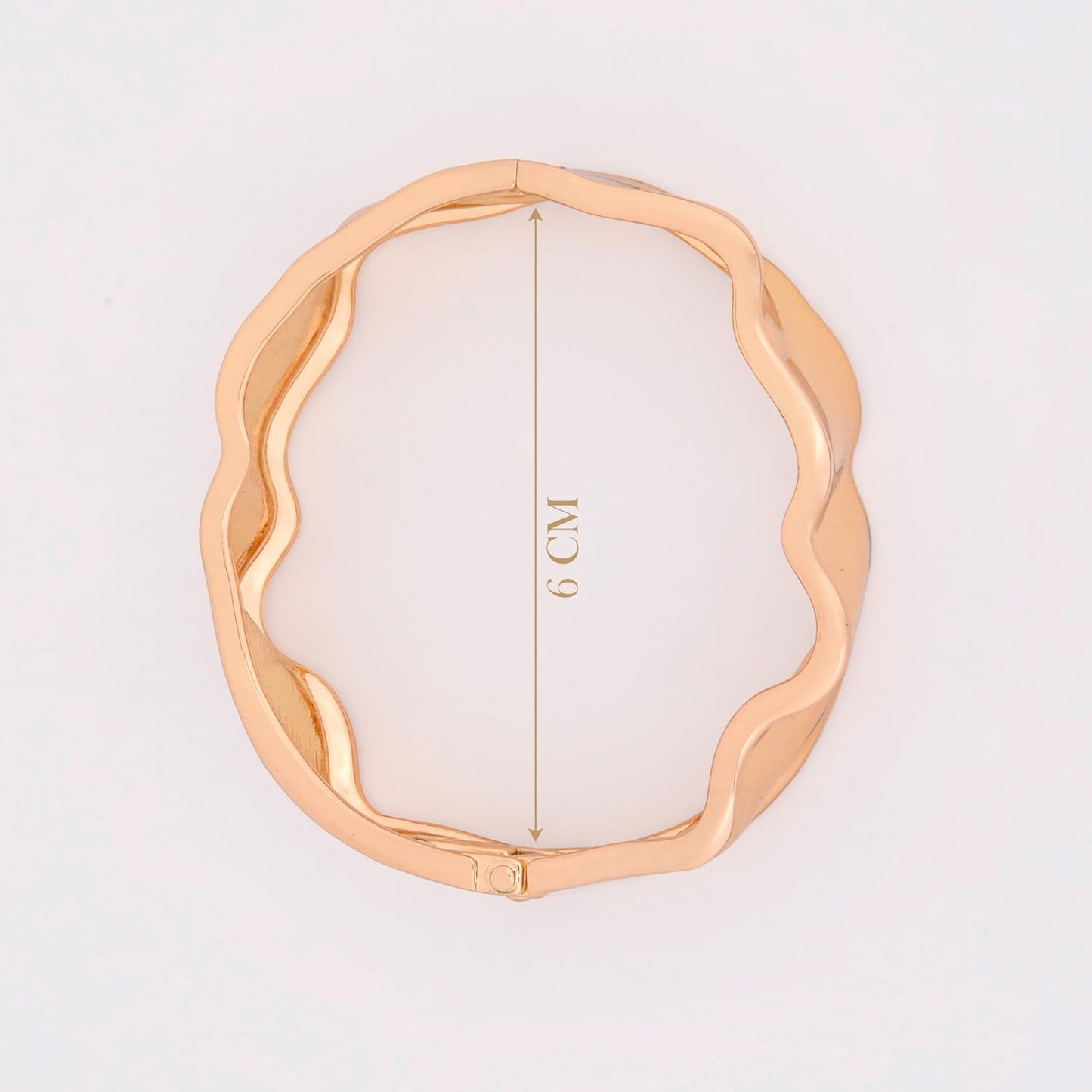 MORU Wavecrest Sculpted Kada Bangle for Women | Wide Openable Bracelet | Fashion Jewellery for Parties, Weddings & Gifting