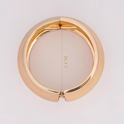 MORU Hikari Wide Kada Bangle for Women | Minimal Flat Openable Bracelet | Fashion Jewellery for Parties, Weddings & Gifting