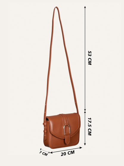 MORU Aurelia Saddle Crossbody Bag for Women | Crossbody Purse | Structured Crossbody Bags for Women Stylish | Adjustable Shoulder Strap