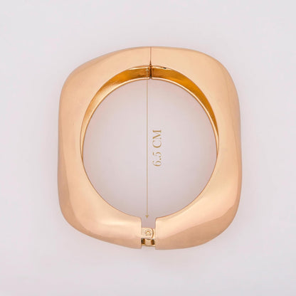 MORU Quadra Geometric Kada Bangle for Women | Bold Openable Bracelet | Fashion Jewellery for Parties, Weddings & Gifting