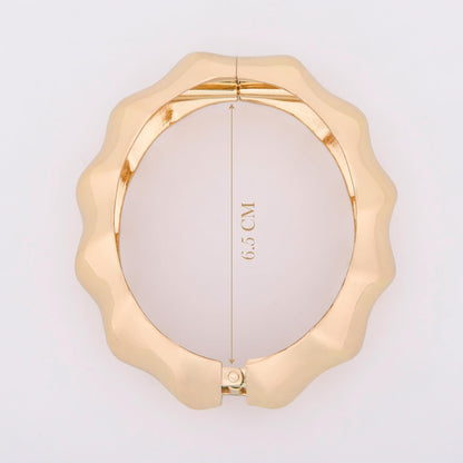 MORU Kage Jagged Kada Bangle for Women | Bold Geometric Openable Bracelet | Fashion Jewellery for Parties, Weddings & Gifting
