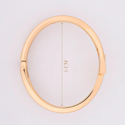 MORU Edgewave Sculpted Kada Bangle for Women | Bold Openable Bracelet | Fashion Jewellery for Weddings, Parties & Gifting
