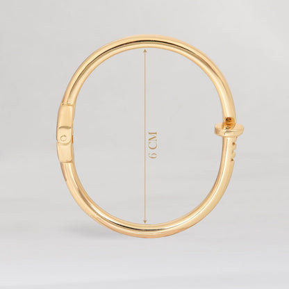 MORU Seika Slim Kada Bangle for Women | Minimal Openable Bracelet | Fashion Jewellery for Wedding, Parties & Gifting
