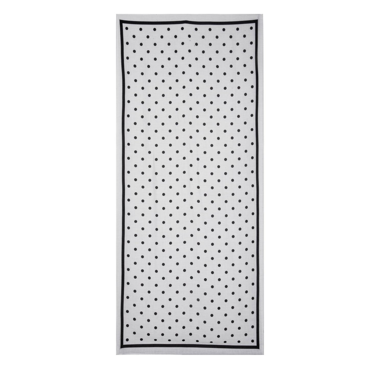 MORU Kyoto Chic Women’s Polka Dot Scarf | Soft Lightweight Black & White Monochrome Printed Stole | Elegant Minimal Fashion Wrap for All Seasons