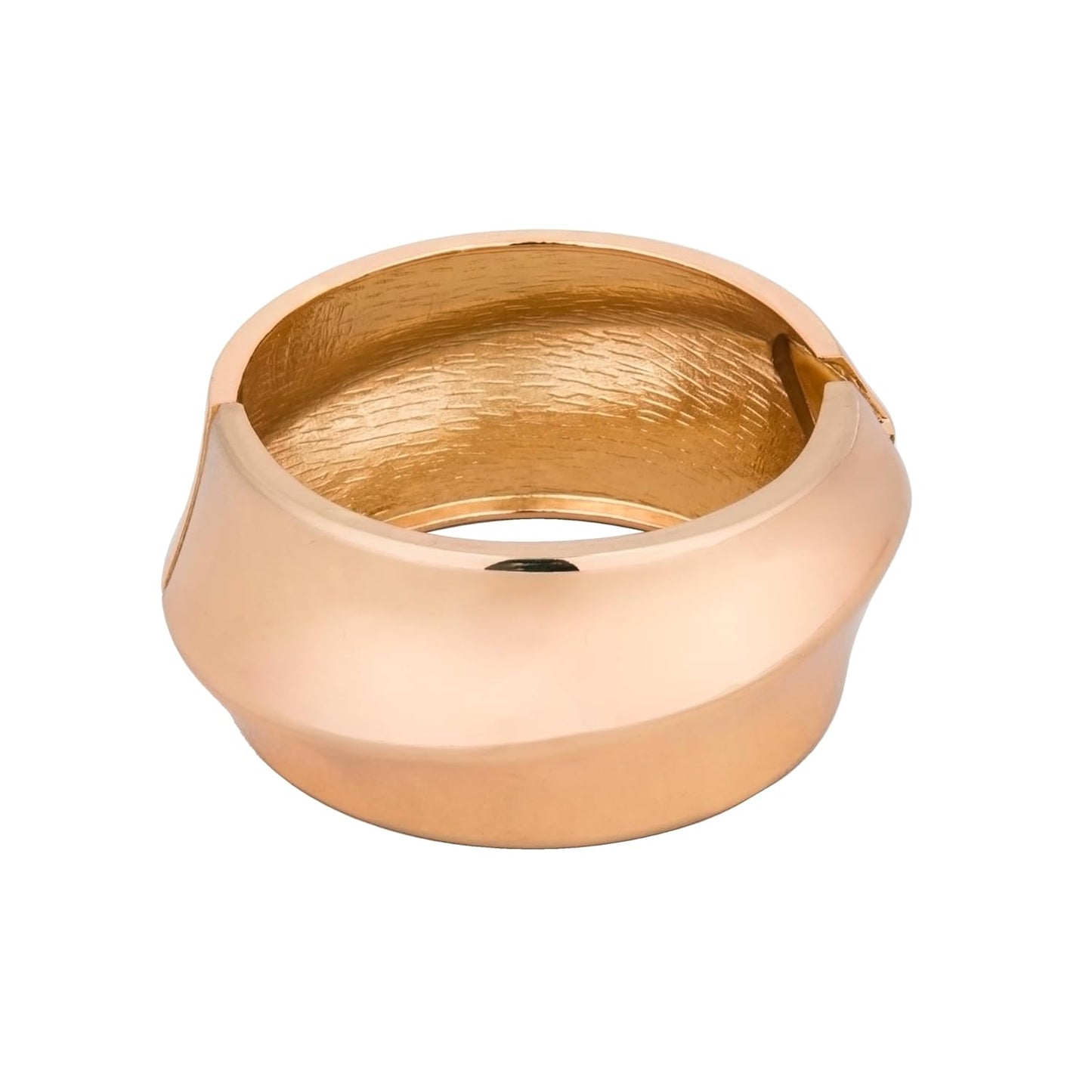 MORU Hikari Wide Kada Bangle for Women | Minimal Flat Openable Bracelet | Fashion Jewellery for Parties, Weddings & Gifting