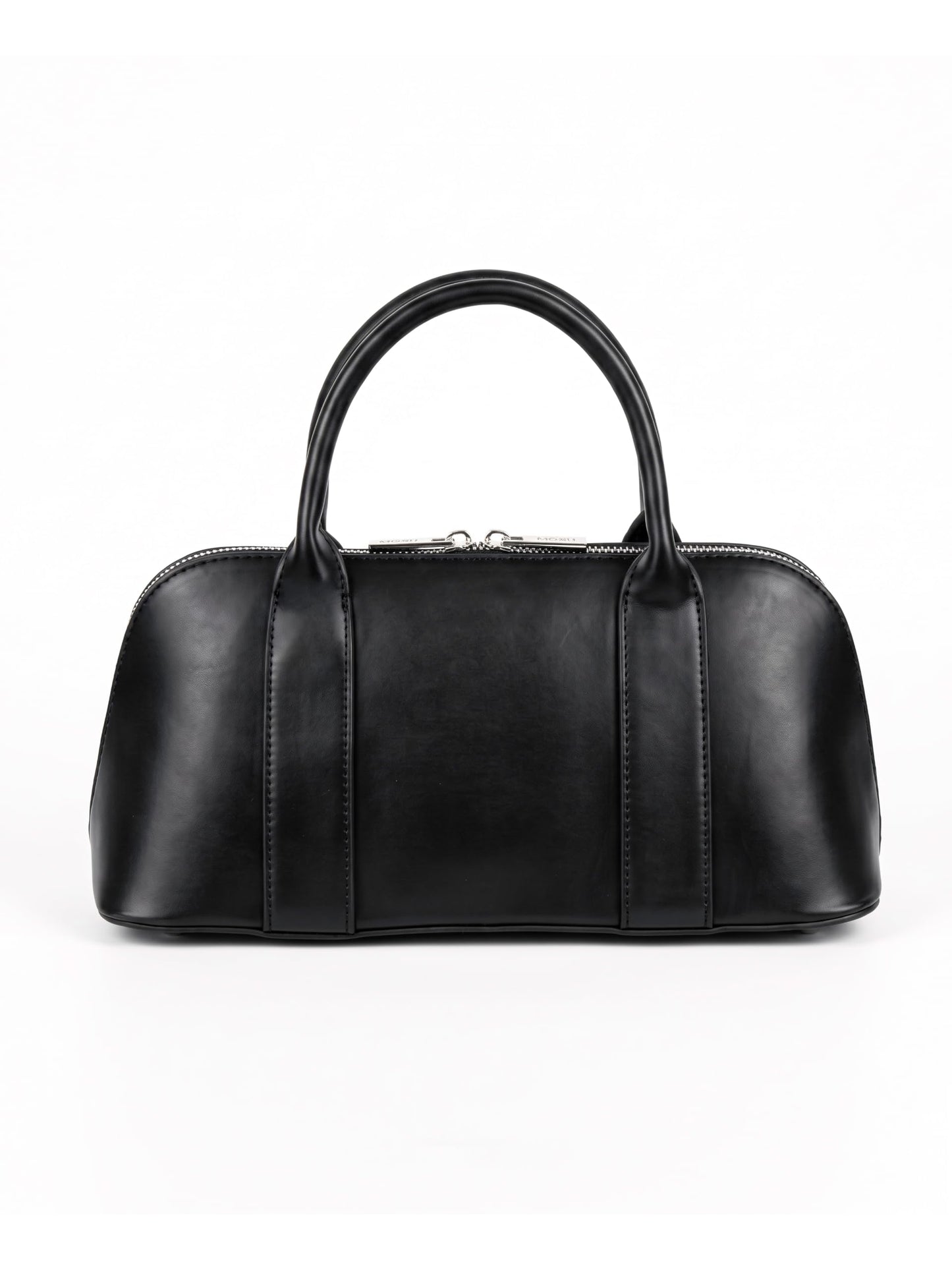 MORU Lumière Boston Satchel for Women | Premium Smooth PU Leather Handbag | Structured Top Handle Bag | Detachable Adjustable Shoulder Strap | Zip Closure