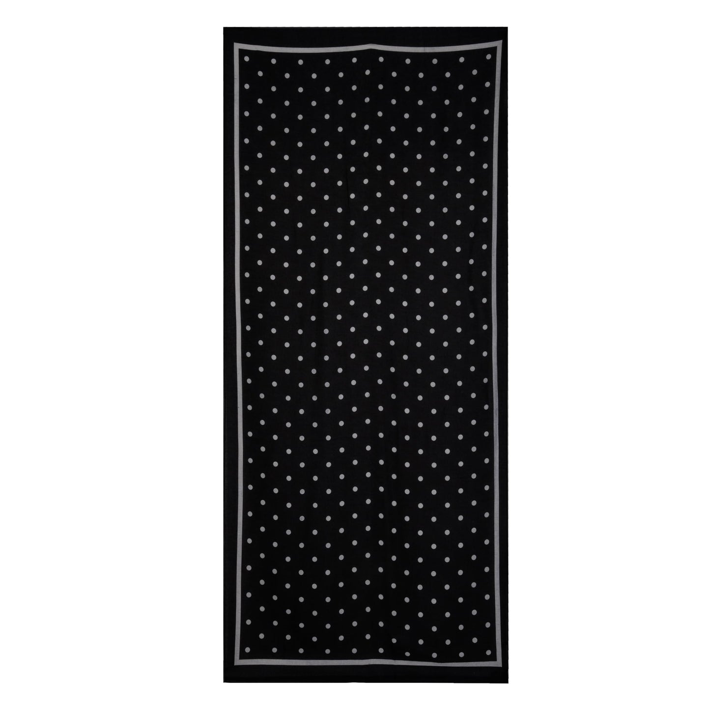 MORU Kyoto Chic Women’s Polka Dot Scarf | Soft Lightweight Black & White Monochrome Printed Stole | Elegant Minimal Fashion Wrap for All Seasons
