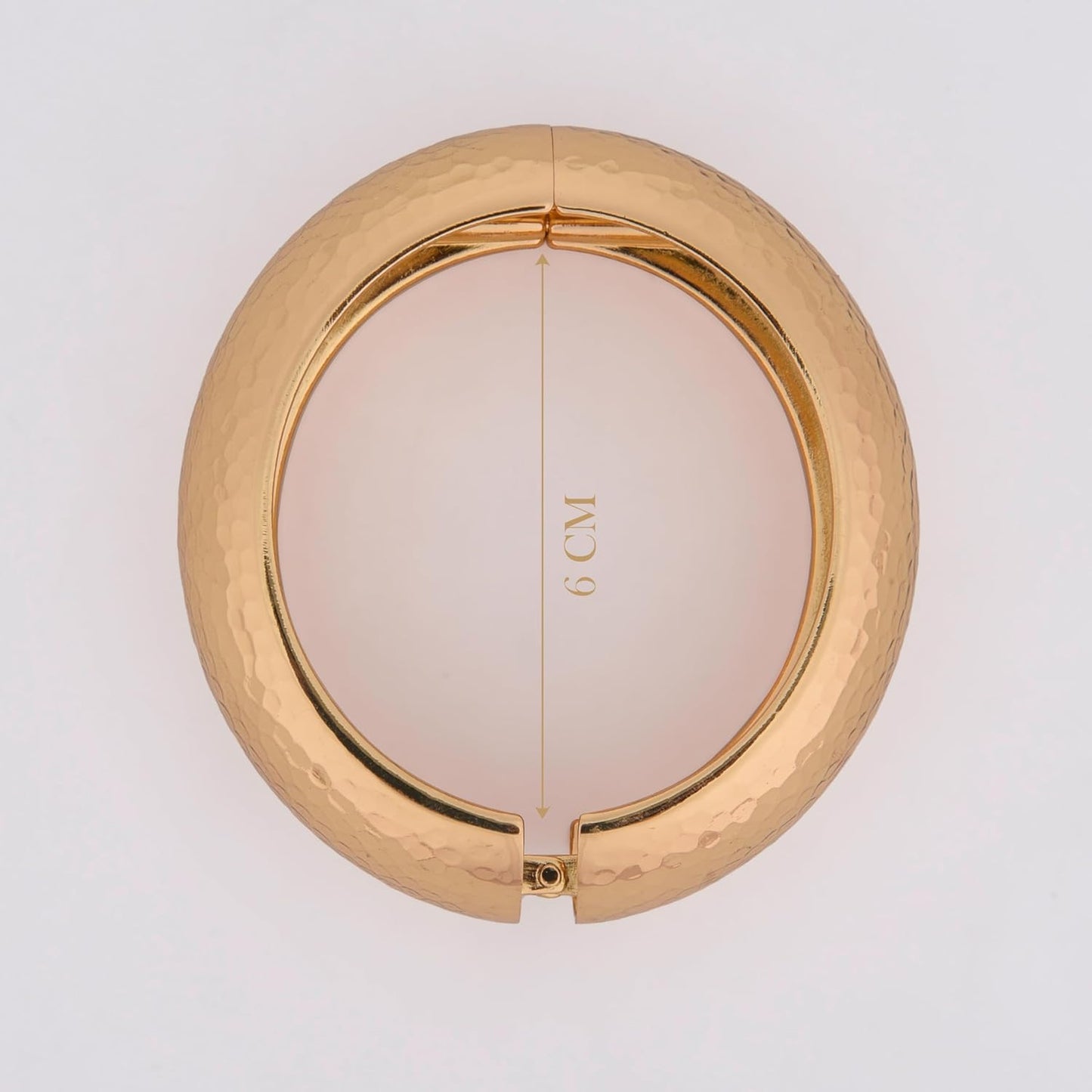 MORU Hammered Dome Metal Bangle for Women | Bold Designer Bracelet | Statement Fashion Jewellery for Party, Festive & Everyday Wear