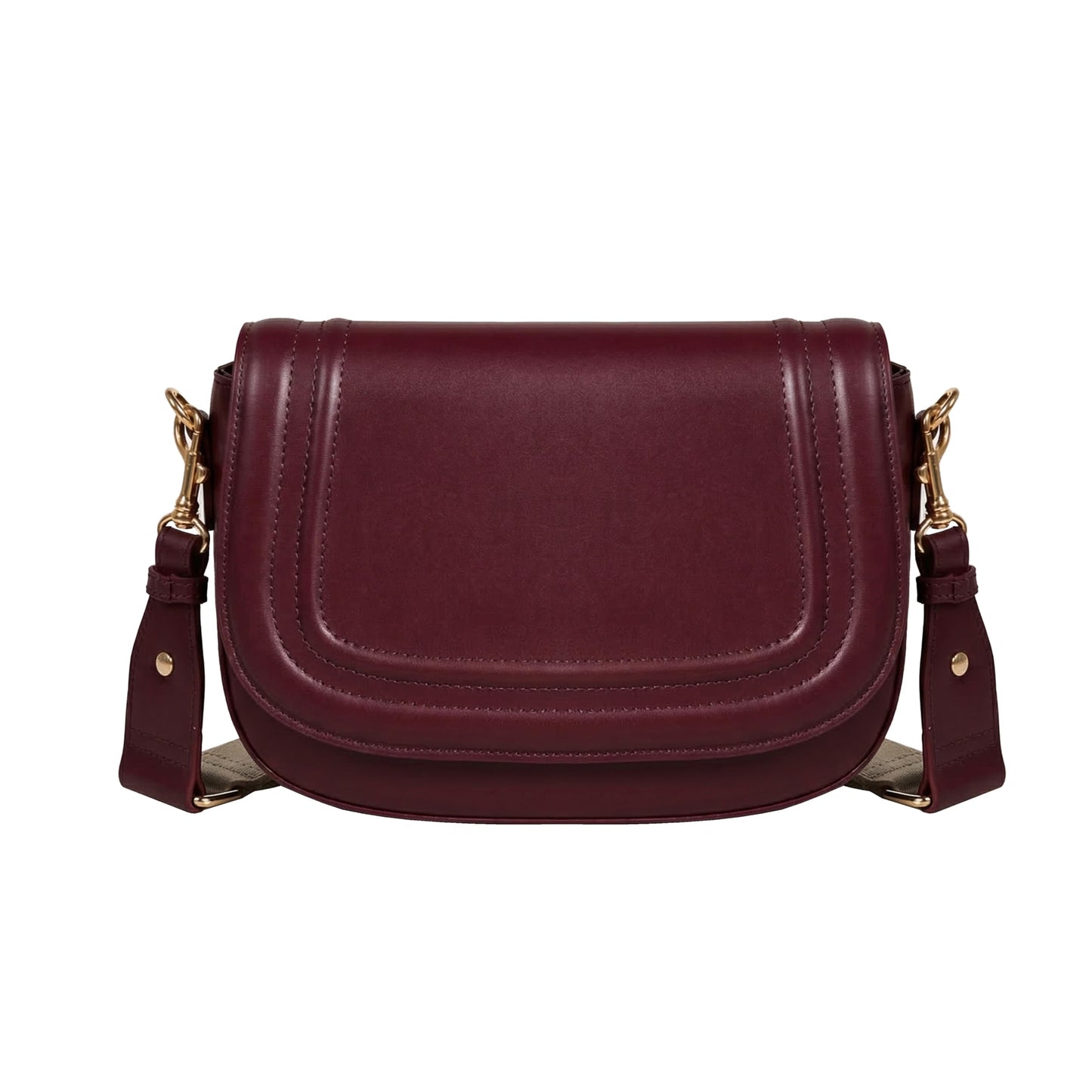 MORU Celeste Curved Flap Crossbody Sling Bag for Women | Premium Structured Saddle Crossbody Bag with Adjustable Strap | Stylish Everyday Shoulder Purse with Secure Inner Pocket