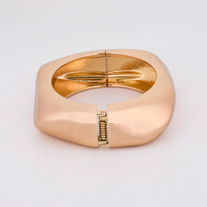 MORU Quadra Geometric Kada Bangle for Women | Bold Openable Bracelet | Fashion Jewellery for Parties, Weddings & Gifting