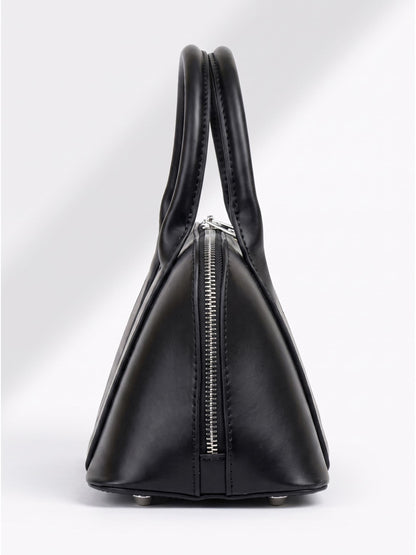 MORU Lumière Boston Satchel for Women | Premium Smooth PU Leather Handbag | Structured Top Handle Bag | Detachable Adjustable Shoulder Strap | Zip Closure