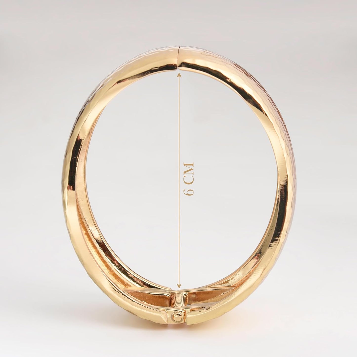 MORU Kairo Hammered Kada Bangle for Women | Bold Textured Openable Bracelet | Statement Fashion Jewellery for Parties & Gifting