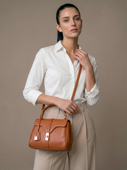 MORU Sienna Lock Satchel Bag