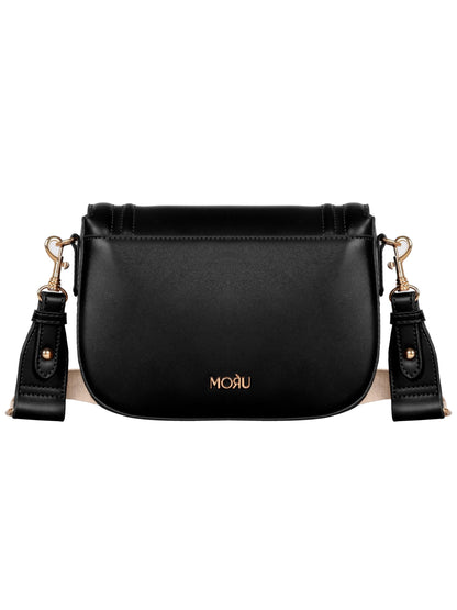 MORU Celeste Curved Flap Crossbody Sling Bag for Women | Premium Structured Saddle Crossbody Bag with Adjustable Strap | Stylish Everyday Shoulder Purse with Secure Inner Pocket