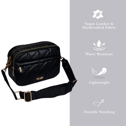Kuro Quilted Crossbody Bag