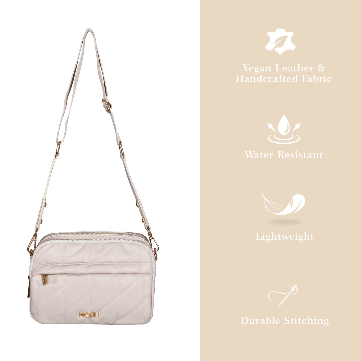 Kuro Quilted Crossbody Bag