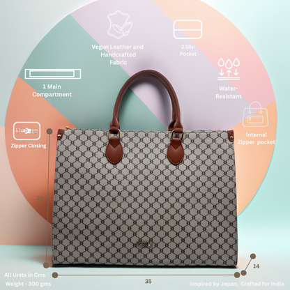 VINTAGE TOP HANDLE TOTE BAG