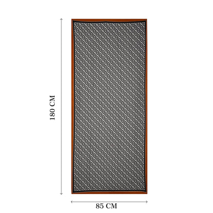 MORU Kyoto Luxe Women’s Ember Chevron Geometric Scarf | Lightweight Wrap Stole in Brown & Orange Pattern | Designer-Inspired Fashion Accessory