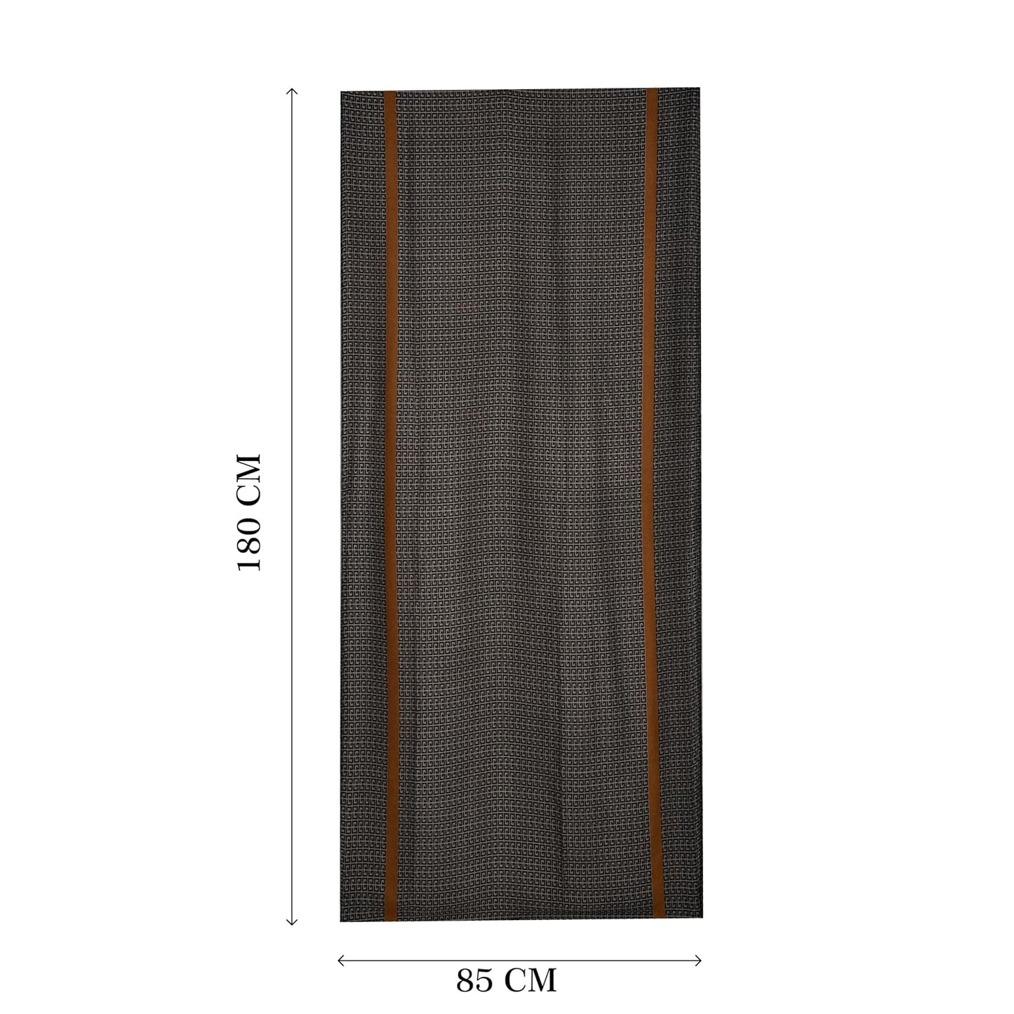 MORU Tokyo Modern Luxe Women's Geometric Printed Stole for Women | Premium Soft Designer Fashion Scarf Wrap | Elegant Modern Geometric Shawl | Black Brown