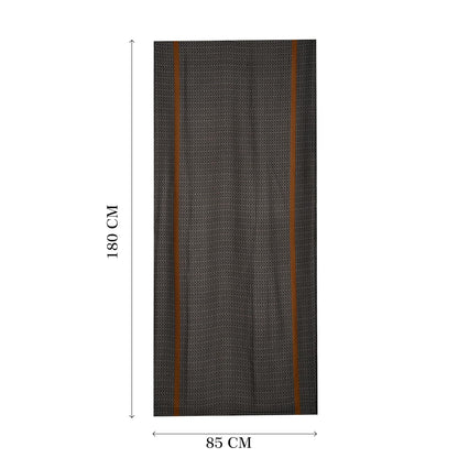 MORU Tokyo Modern Luxe Women's Geometric Printed Stole for Women | Premium Soft Designer Fashion Scarf Wrap | Elegant Modern Geometric Shawl | Black Brown