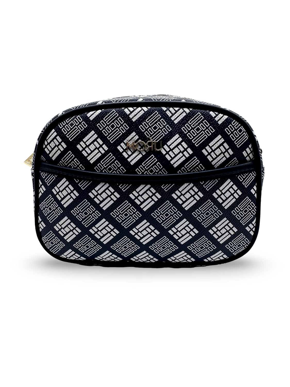 MORU FASHIONS Women Polyurethane Rafa Sling Bag With Adjustable Detachable Strap Navy Blue