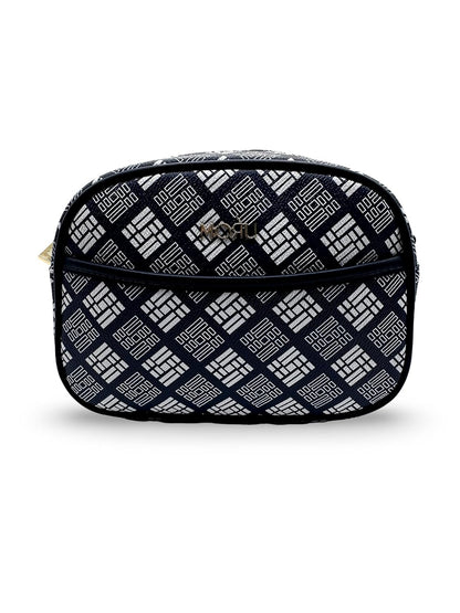 MORU FASHIONS Women Polyurethane Rafa Sling Bag With Adjustable Detachable Strap Navy Blue
